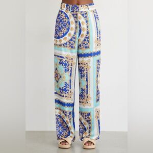 Dynamite Heidi Satin Wide Leg Pant